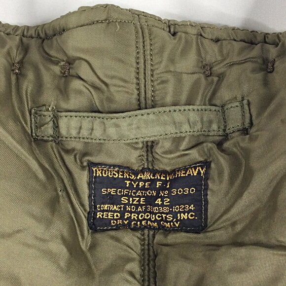 VTG USAF Trousers Air Crew Heavy Pants Type F-1 Size 42 Military Flight Thermal - Picture 15 of 15